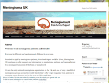Tablet Screenshot of meningiomauk.org